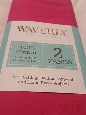 Waverly Bright Pink Solid Cotton Fabric